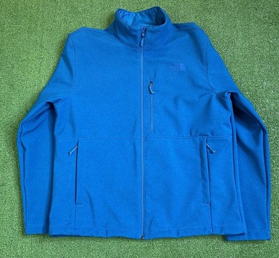 The North Face Windwall Jacket Mens XL Apex Bionic 2 Banff Blue Full Zip Pockets