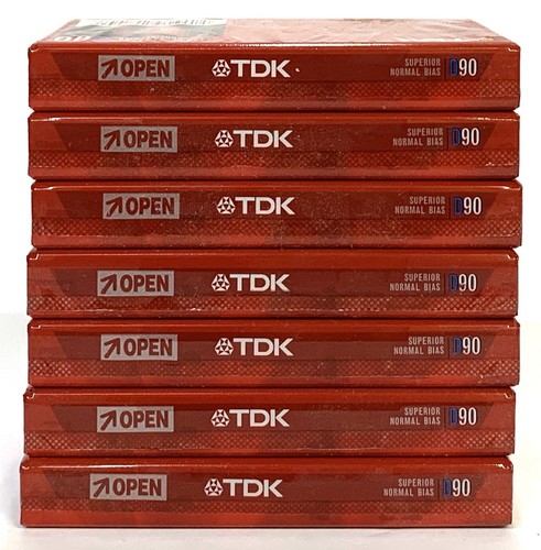 Lot De 3 Cassettes Audio TDK K7 60 Minutes, Neuves Sous Blister