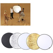 110cm 5 in 1 Handhold Collapsible Round Disc Light Reflector Portable
