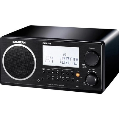 Sangean WR-2 Tischradio UKW, MW Schwarz
