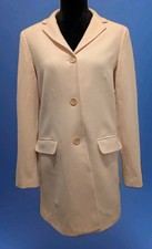 Theory Women's Wool Jacket/Coat Size Medium M Color Ivory Off White USA Made