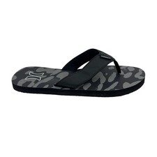 Hurley Logo Black Combo Gray Mens Sandal Pool Beach Flip Flop