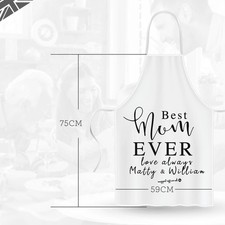 Best Mum Ever Apron Personalised Cooking Gift for Women Birthday Present Keepsak