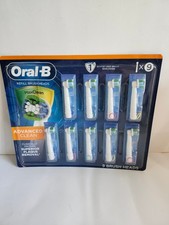 9 Oral-B MaxClean Advanced Clean Replacement Brush Heads White Germany Genuine