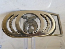 Vintage 1970s Shriner Masonic Solid Brass Bel...