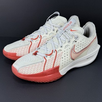 Nike GT Cut 3 Men s 10.5 White Picante Red Basketball Shoes DV2918-101