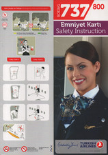 # Safety Card - TURKISH AIRLINES - BOEING 737 800 !!!!!!!!!!!!!!!!!!!!!!!!!!!!!!