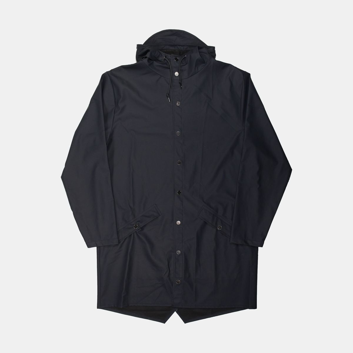 Rains Long Jacket for Men in Blue Polyester Size L