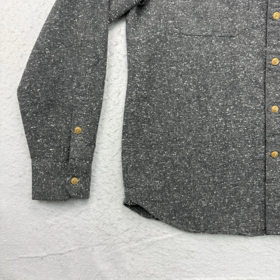 Volcom Shirt Mens Medium M Gray Long Sleeve Button Down Skater Skateboarding - Image 4 of 4