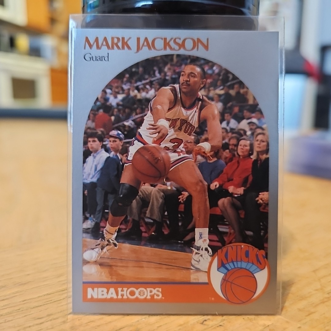 1990-91 NBA Hoops Mark Jackson #205 Knicks Menendez Brothers Infamous Card