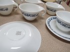  Old Town Blue Onion Hook Handle Stacking Cups 8 Cups 8 Saucers; never used — photo 7