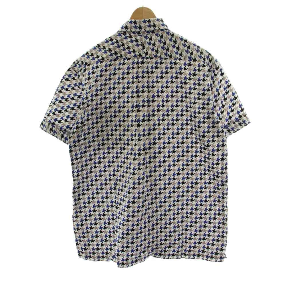 ICB Multicolor Houndstooth Pattern Short Sleeve S… - image 2