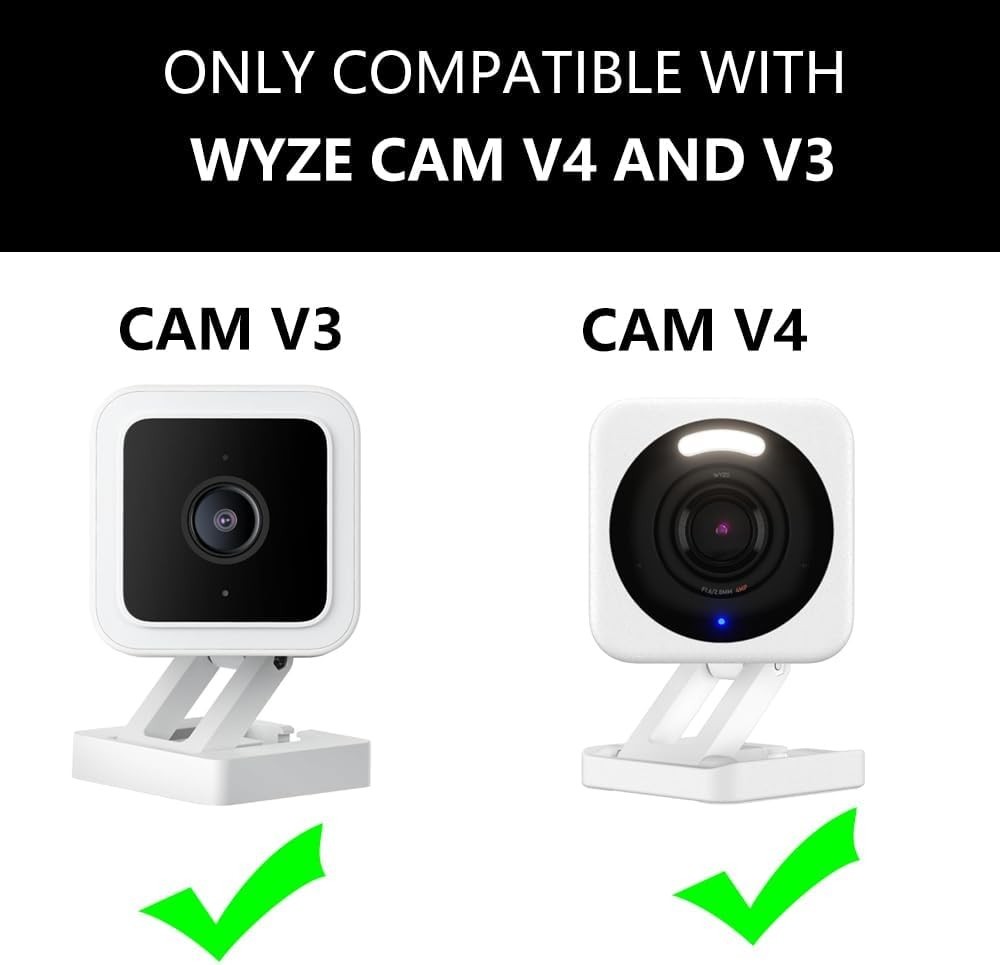 Teccle Angled Window Mount for Wyze Cam v4 Cam V3 , 20 Degrees Tilt ( Up/Down...