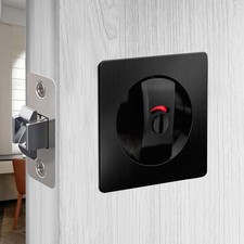 Pocket Door Lock Indicator Lock Flush Handles Latch Privacy Bed/Bath Latch fo...