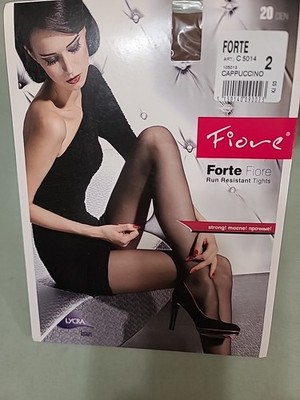 FIORE FORTE Run Resistant Tights; 20 Den; C 5014;  Cappuccino; Size 2