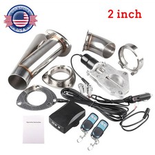 2 Inch Stainless Exhaust Valve Shut Off Dump Butterfly Valve Kit Remote Control
