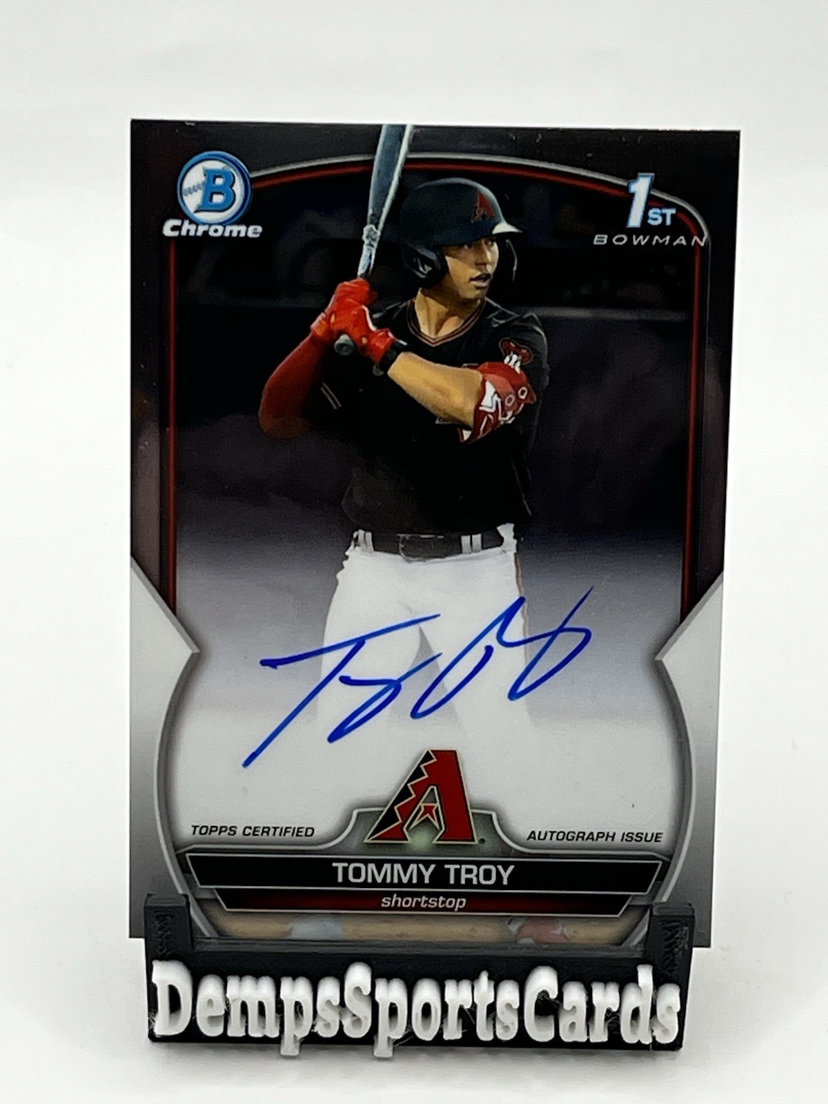 2023 Bowman Draft Chrome Prospect On Card Auto Tommy Troy #CDA-TT AZ D'backs
