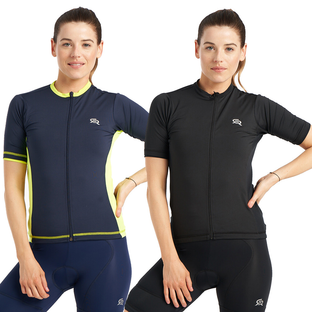 Maillot Ciclismo Manga Corta Camiseta Ciclismo Transpirable con Bolsillo Tras...