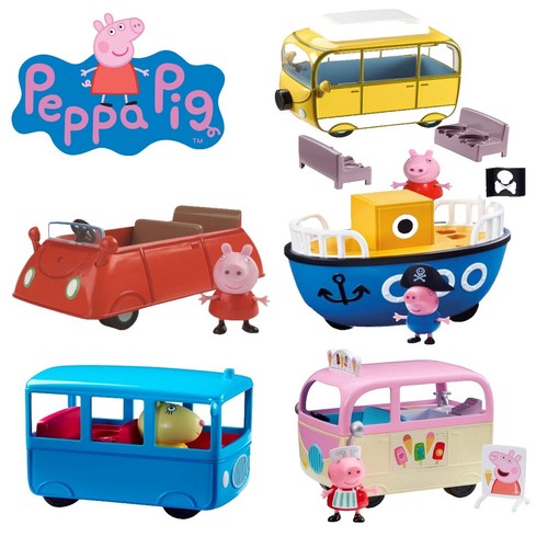 Peppa Pig Transforming Campervan Motor home RV Toy Kids Playset +