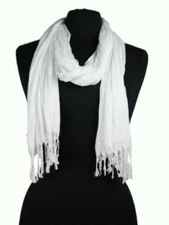 NEW WOMEN’S SOLID FASHION SHAWL SCARVES WRAPS Viscose  WOVEN SCARF