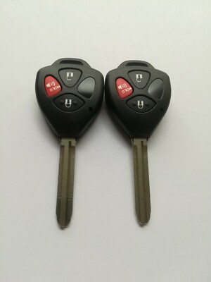 2pcs Fob Remote Key Shell for Toyota 4Runner Rav4 Scion xB Toyota Yaris ...