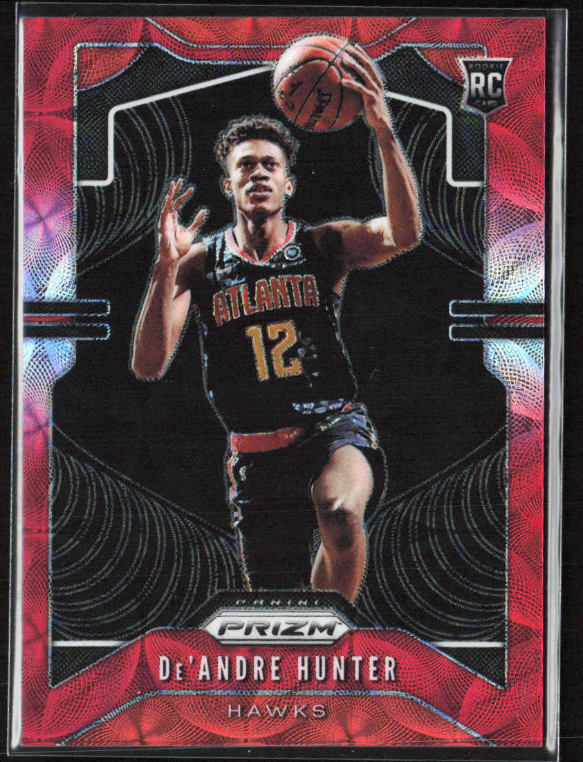 2019-20 Panini Prizm De'Andre Hunter Choice Red Scope Rookie /88 #251 Hawks