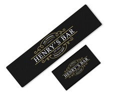 Personalised Any Text Beer Mat Label Bar Runner Ideal Home Pub Cafe Occasion 20