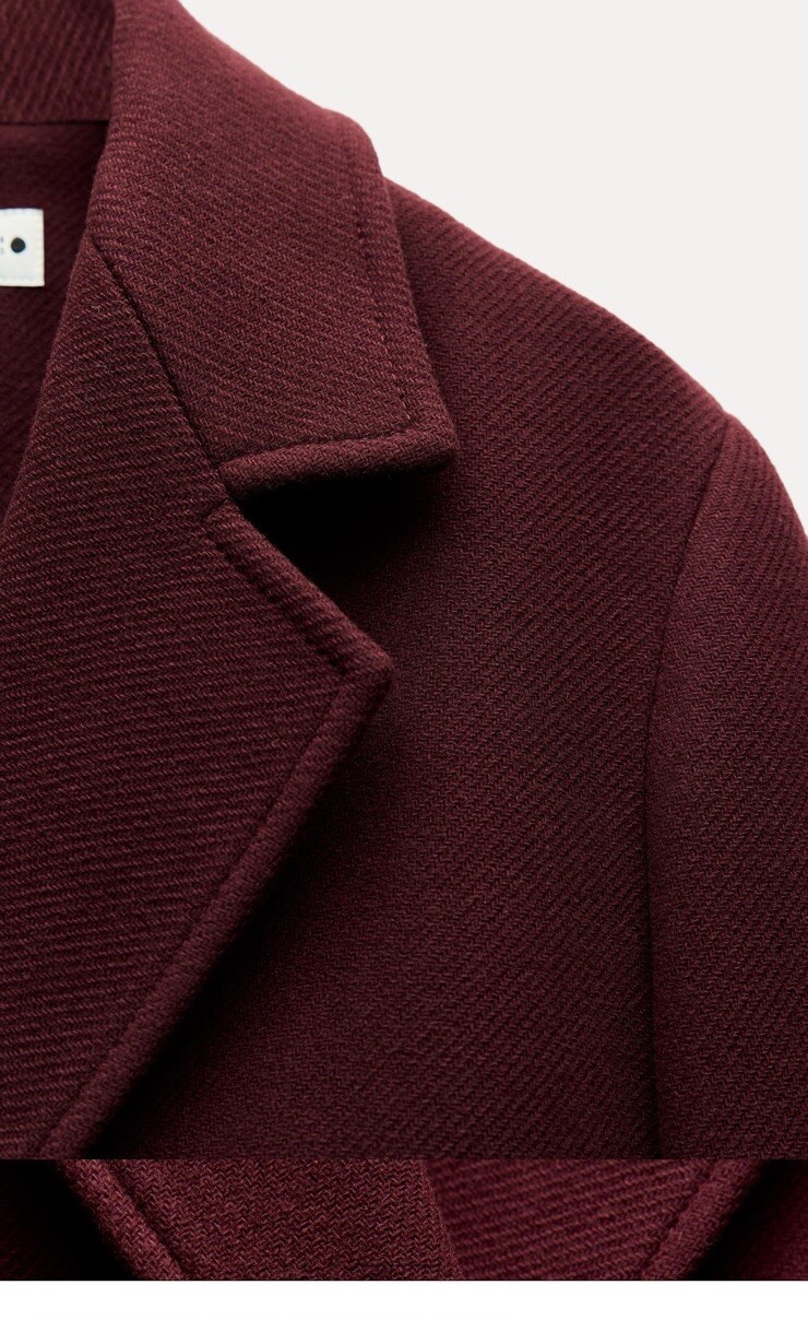 ALTRA CAPPOTTO MISTO LANA ZARAZW COLLECTION BORDEAUX NUOVO FW24 25 TAGLIE XL 9231 756