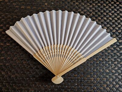 Sommerfächer Handfächer Fan Holz Papier Nylon Hochzeit Sommer Fächer Deko Hitze