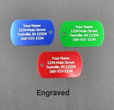 Custom Laser Engraved Key Tag ID Name Personalized - USA