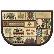 Fireplace Hearth Rug Fireplace Mats Cabin Southwestern Fireproof Fireplace Ru...
