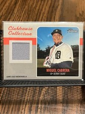 MIGUEL CABRERA 2019 TOPPS HERITAGE CLUBHOUSE COLLECTION WORN JERSEY PATCH RELIC!