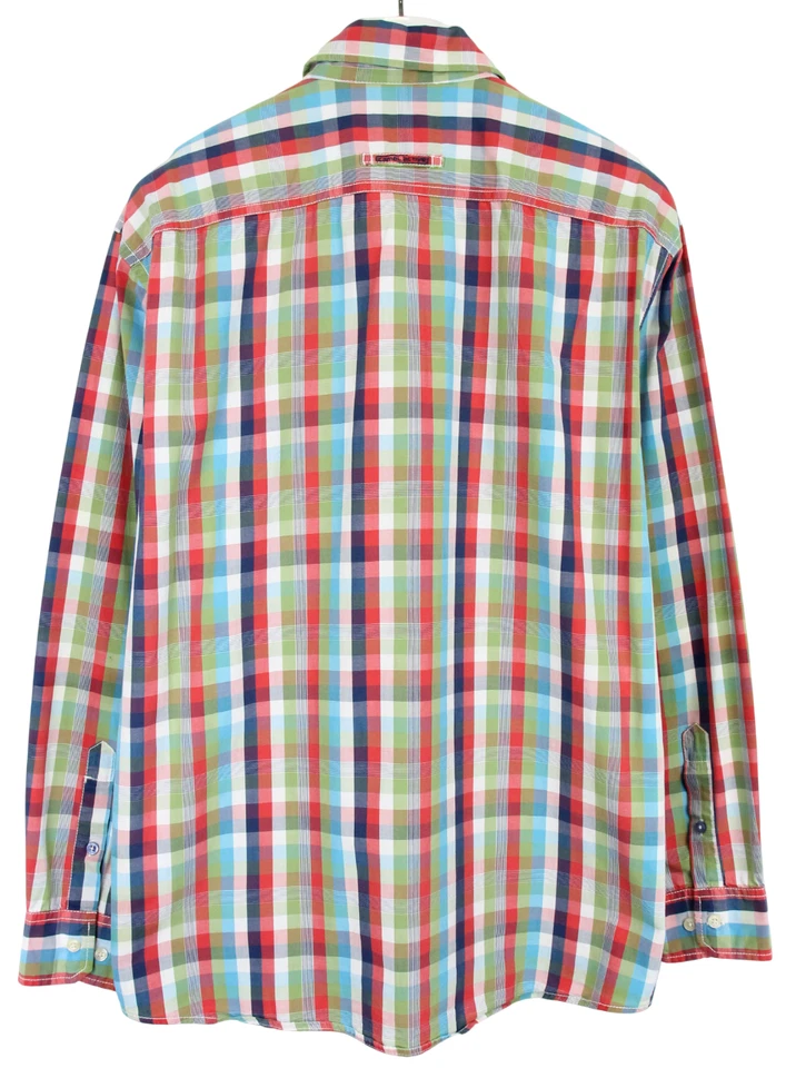 CAMEL ACTIVE Camisa Para Hombre XL Multicolor A Cuadros Con Cuello Botón Logo - Imagen 2 de 4