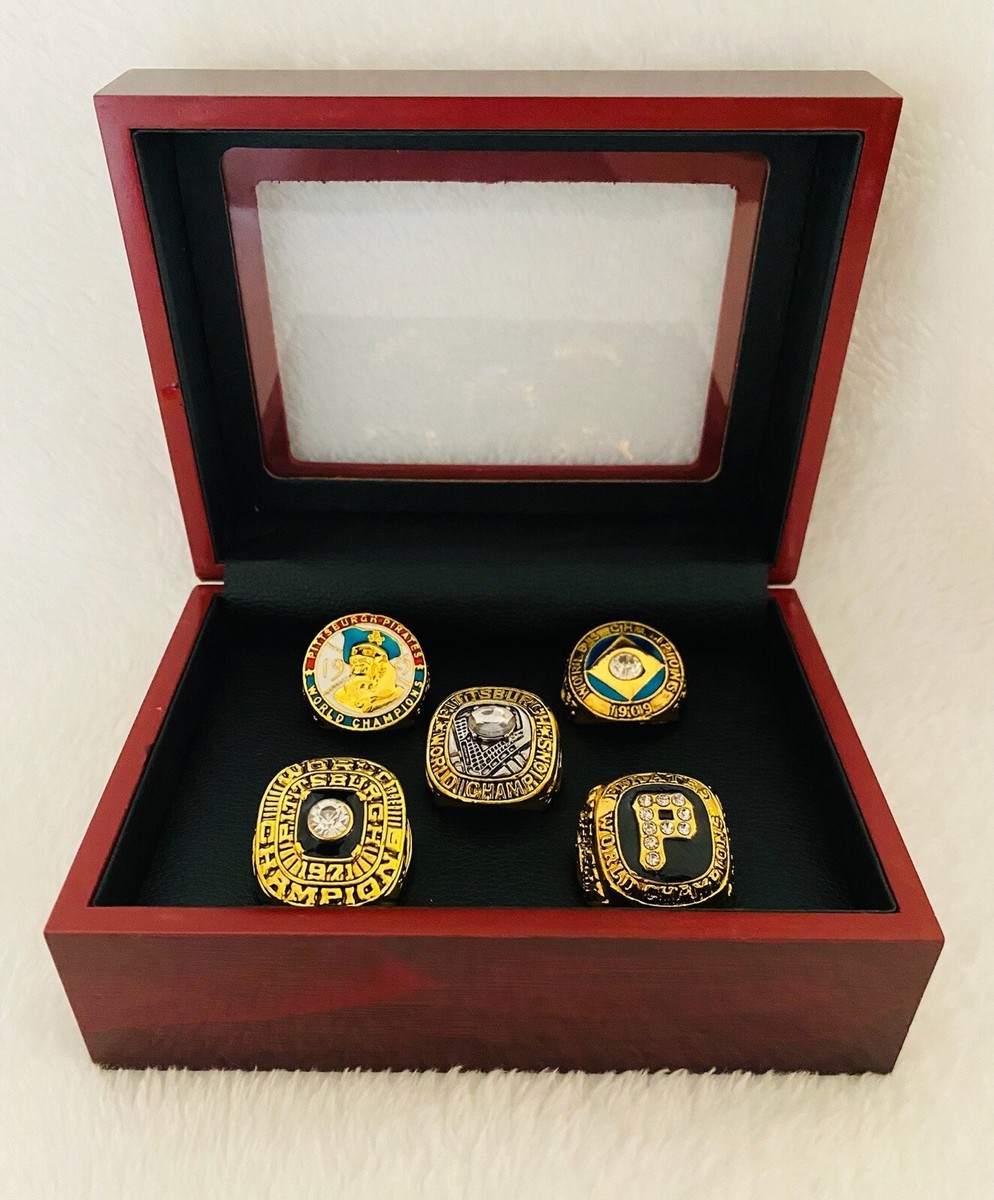 5 Pcs Pittsburgh Pirates WS Championship Ring Complete Set W Box
