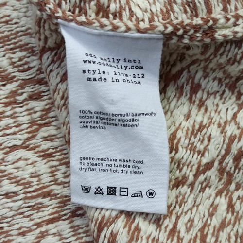 Odd Molly Cardigan Lungo 1 - S Marrone Cotone Maglia Fray Maglione Slim Nordic - Foto 8 di 15
