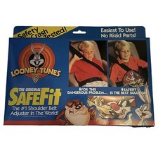 Looney Tunes Bugs Bunny Taz Safe Fit SafeFit Child Seatbelt Adjuster NOS NEW