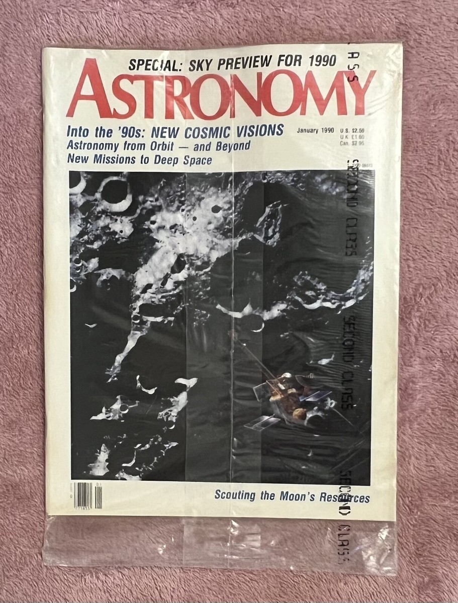 Astronomy Magazines Lot Dec 1989 Jan Feb March 1990 Vintage