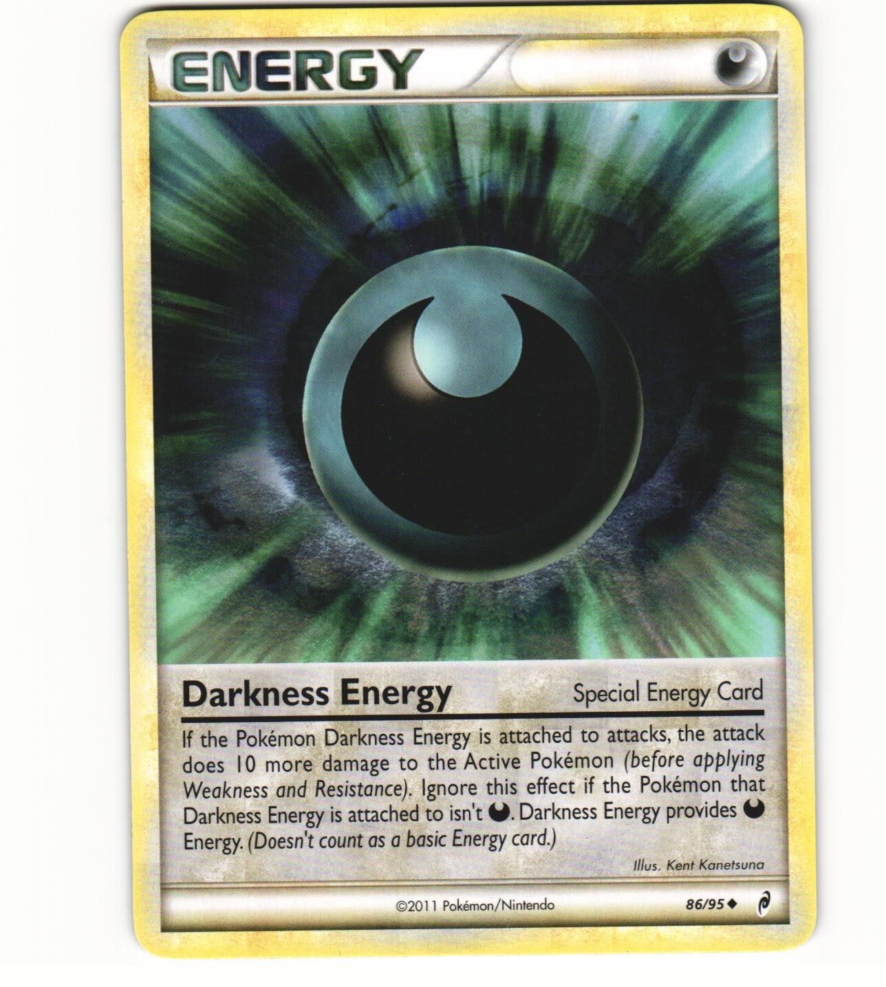2011 Moderate Play Pokemon 86/95	Darkness Energy HGSS Call Of Legends English