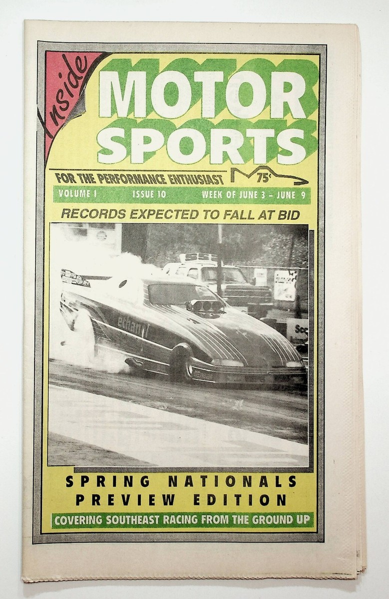 1993 Inside Motorsports Racing Newspaper IHRA Alcohol Funny Car