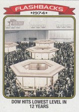 DOW JONES HITS LOWEST LEVEL 12 YEARS TOPPS HERITAGE NEWS FLASHBACKS #6 2023 23