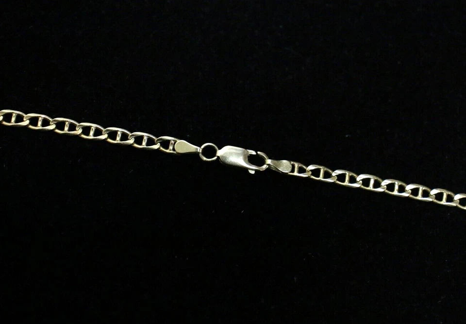 Cadena de eslabones estilo Gucci de oro amarillo de 14k 11 gramos, 3,4 mm aprox 21,5" Foto 3 de 4