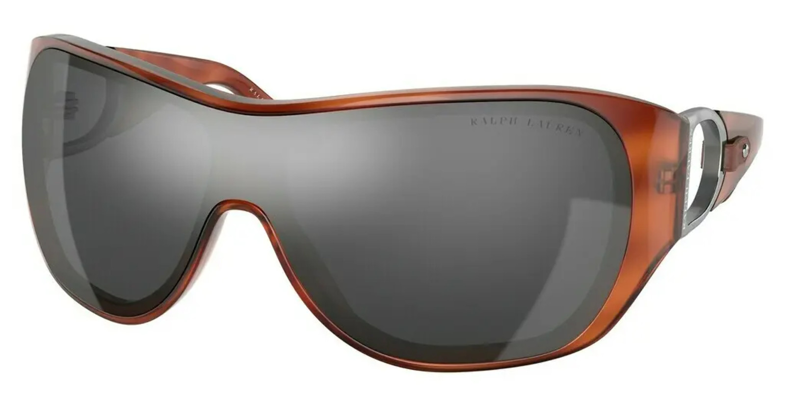 Ralph Lauren Silver Woman Rl8189q 59076G Sunglasses Injected Red Geometric Normal - Image 2