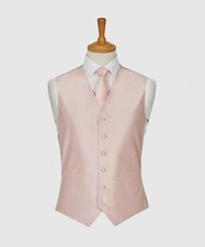 L.A. Smith Pink Size XL 44-46  WW1866/3 Polyester Shantung Waistcoat NEW