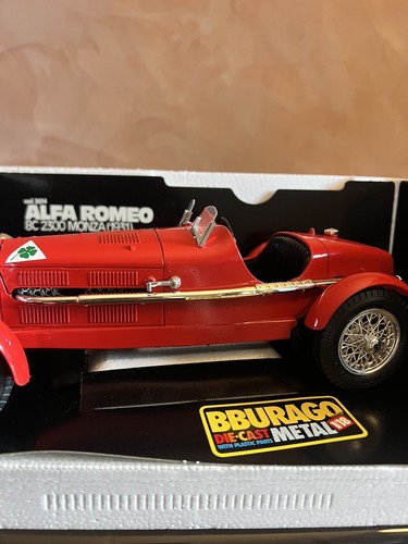 BURAGO ALFA ROMEO 8C 2300 MONZA 1931 REF 3014 1/18 - Foto 4 di 13