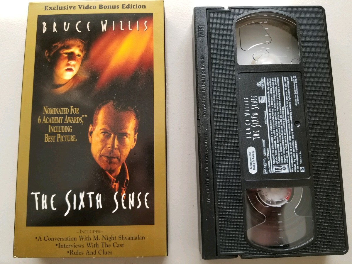 THE SIXTH SENSE VHS EXCLUSIVE VIDEO BONUS EDITION GREAT USED