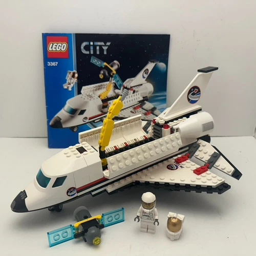 LEGO CITY 3367 Space Shuttle 100% Complete w/ Minifigures & Manual (no box)