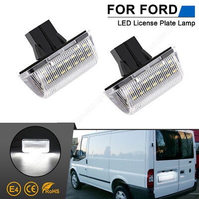 Led Number Plate Lights For Ford Transit MK5 MK6 MK7 Tourneo Connect Courier