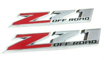 2x 10 Inch Z71 Off Road Emblems For Chevrolet Silverado Colorado GMC Sierra OEM 