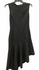 Michael Kors Collection Crewneck Crepe Asymmetric Dress Sz 4 nwt