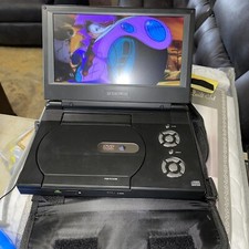 Audiovox D1929B Portable 9" LCD Monitor and DVD Player Tested Works Great / Bag